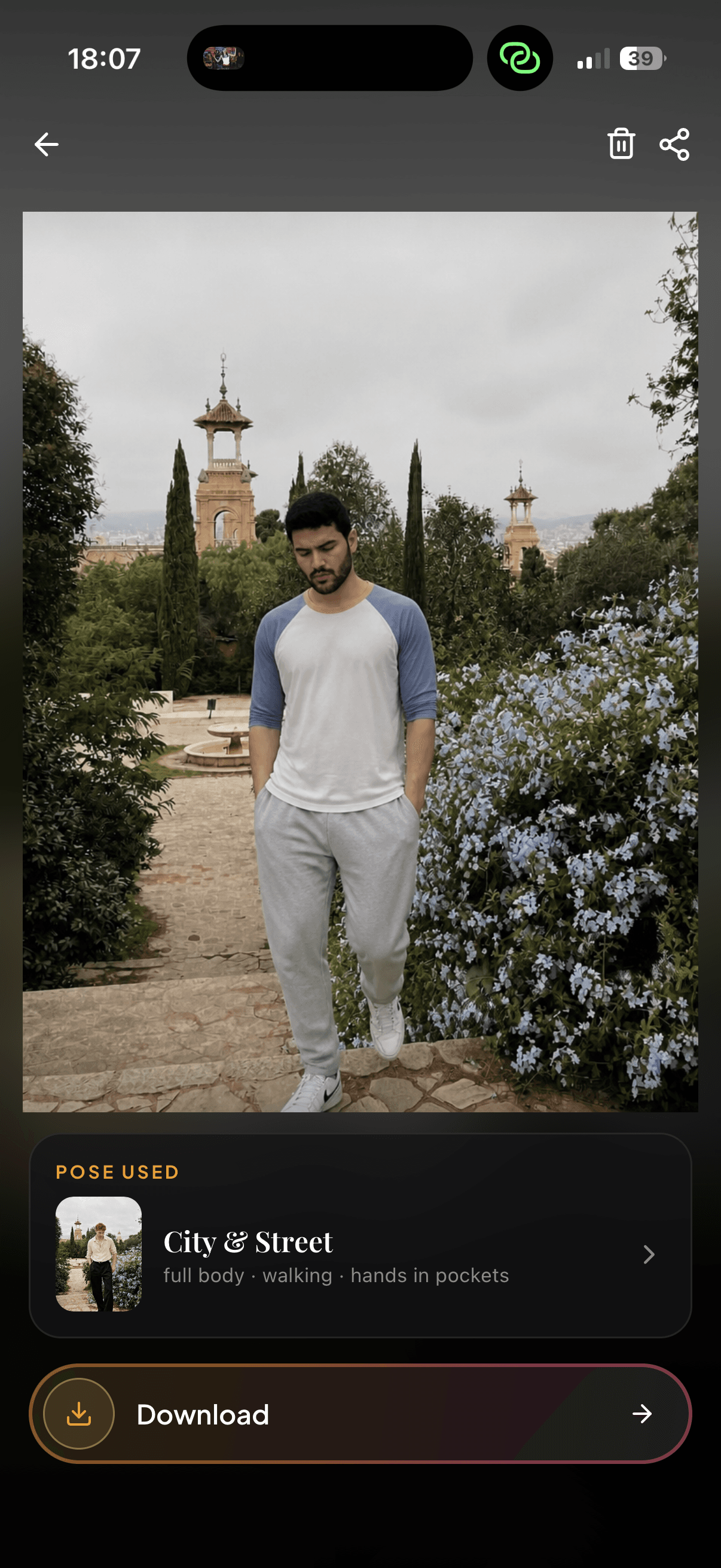 AI-generated pro photo example