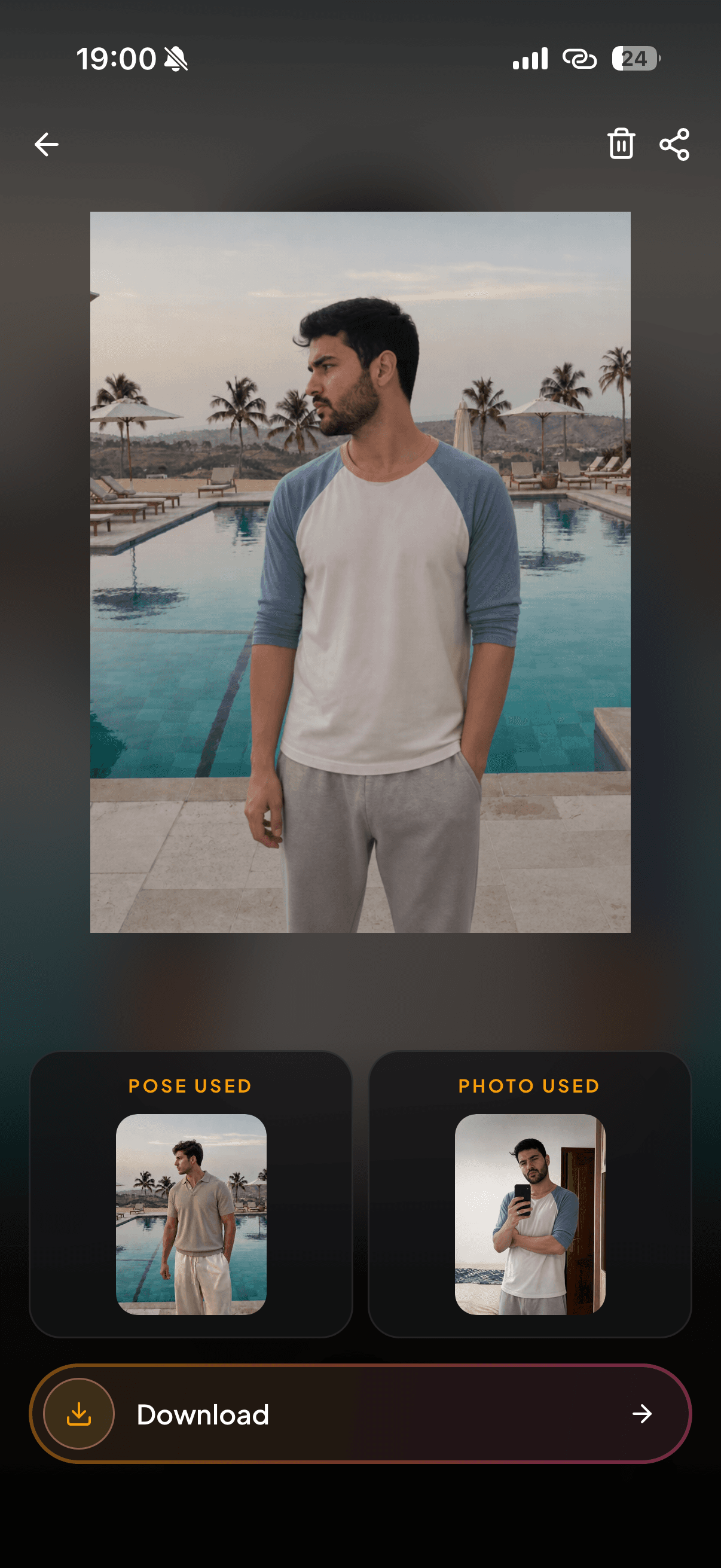 WinkyPie generated photo screen